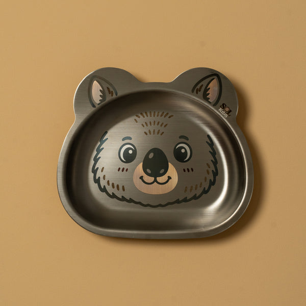 Small Stainless Steel Kids Plate