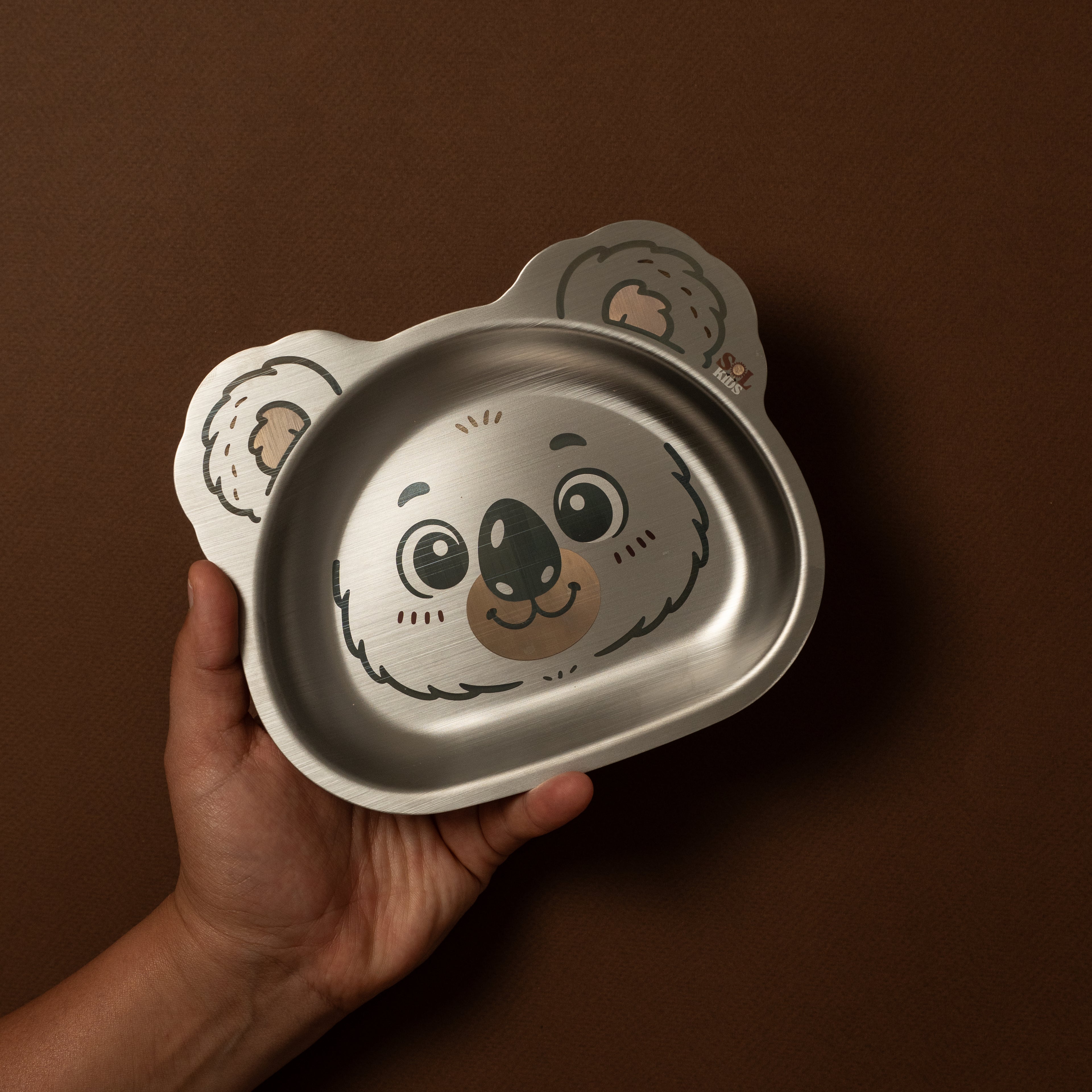 Small Stainless Steel Kids Plate
