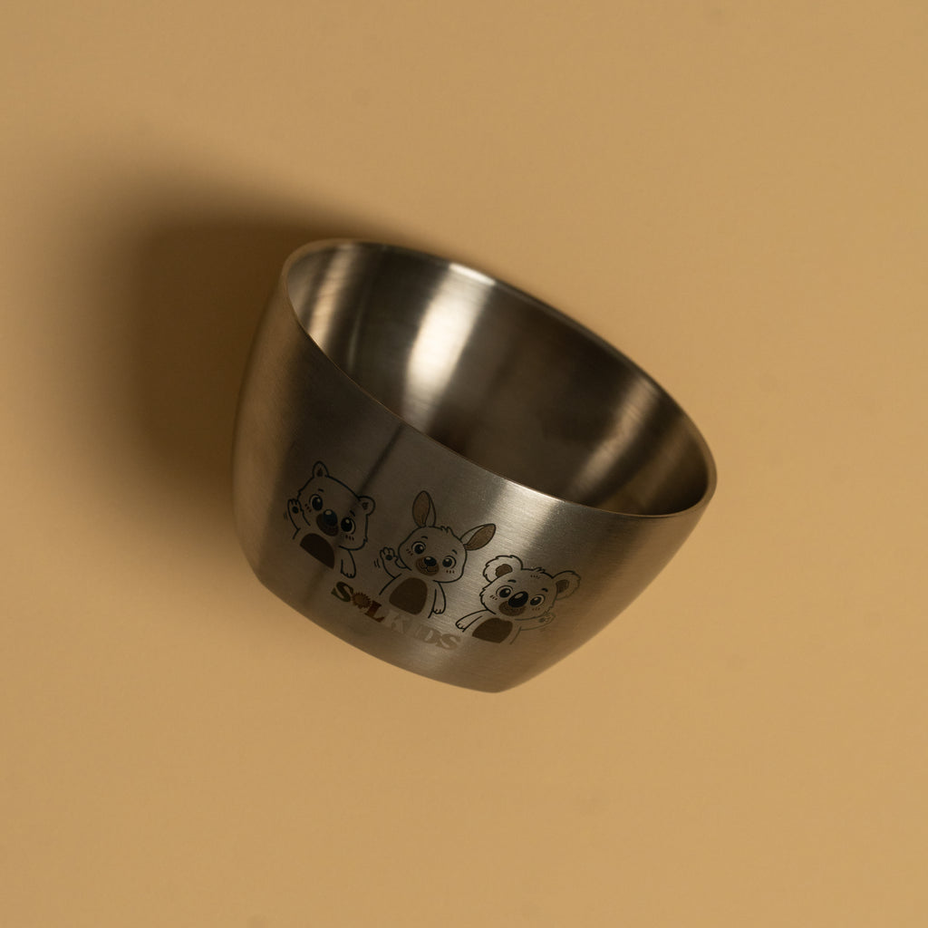 Aussie Buddies Stainless Steel Kids Bowl