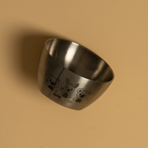 Aussie Buddies Stainless Steel Kids Bowl