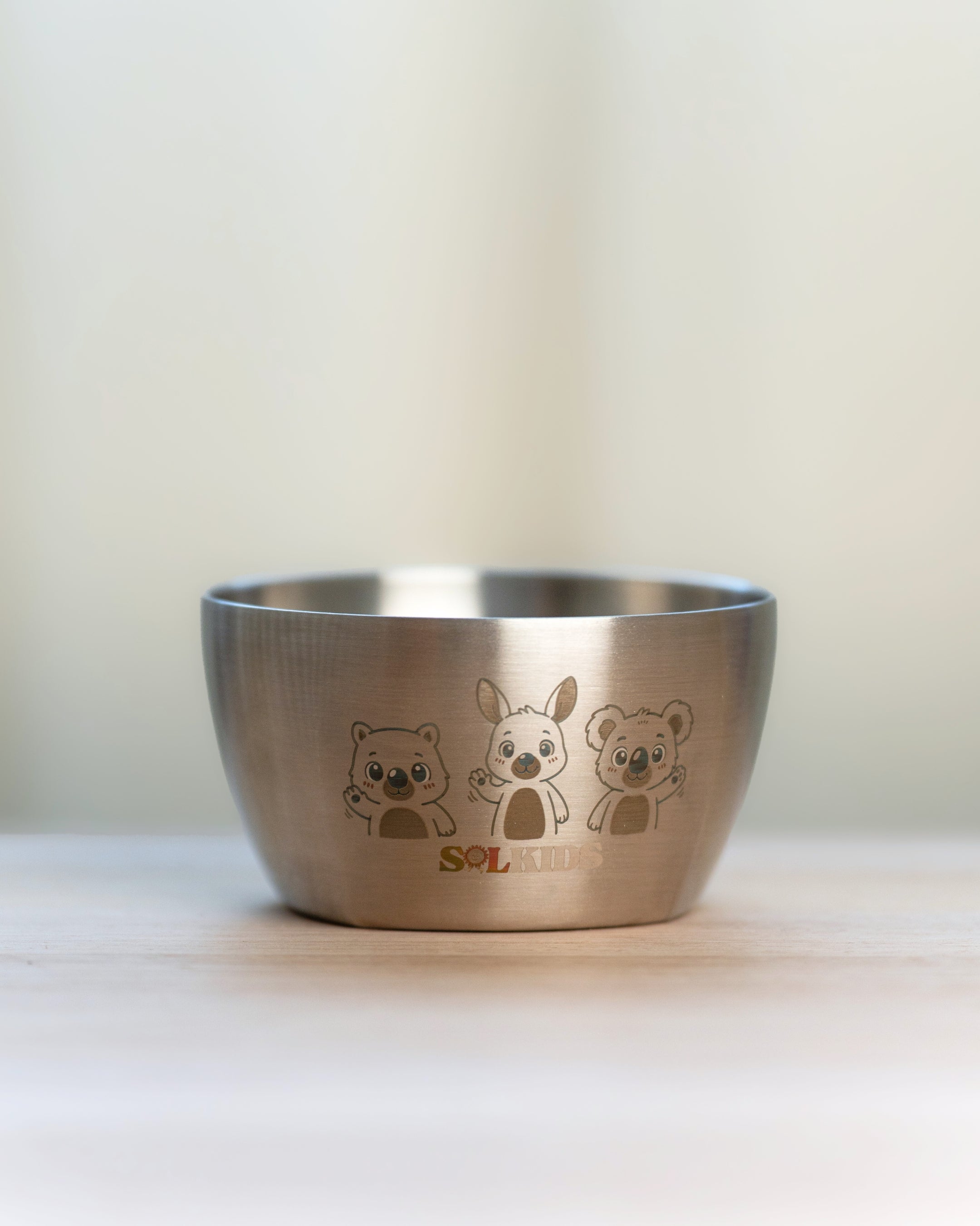Aussie Buddies Stainless Steel Kids Bowl