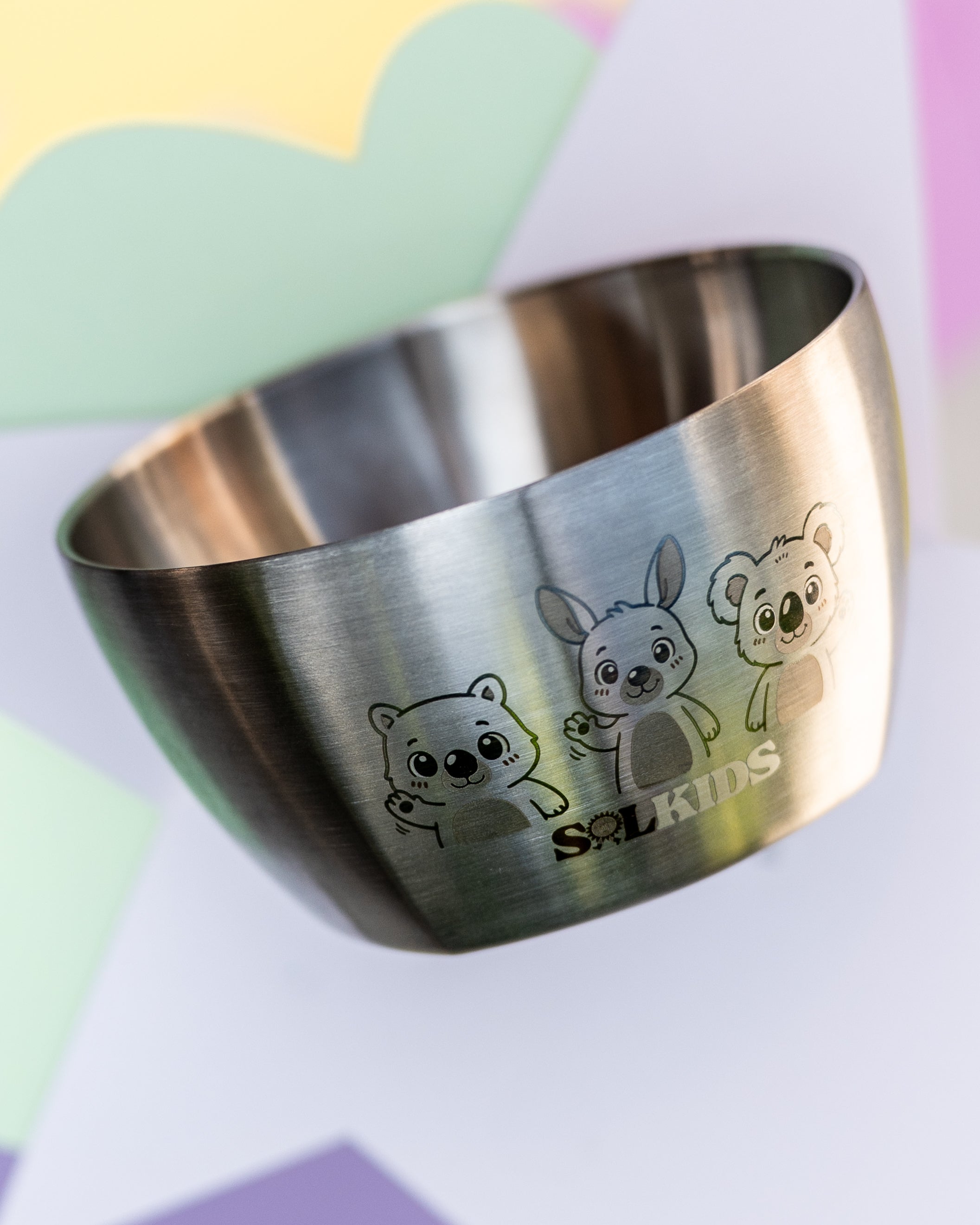 Aussie Buddies Stainless Steel Kids Bowl